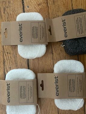 Compostable Sponges and Exfoliating Sponge (bundle of four)